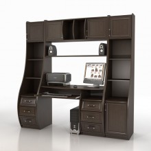 Компьютерный стол КС-1К Беркут со стеллажами Триумф СФ-403Д и СФ-433Д