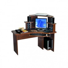 Компьютерный стол КС-14-1 правый с надстройкой КН-3