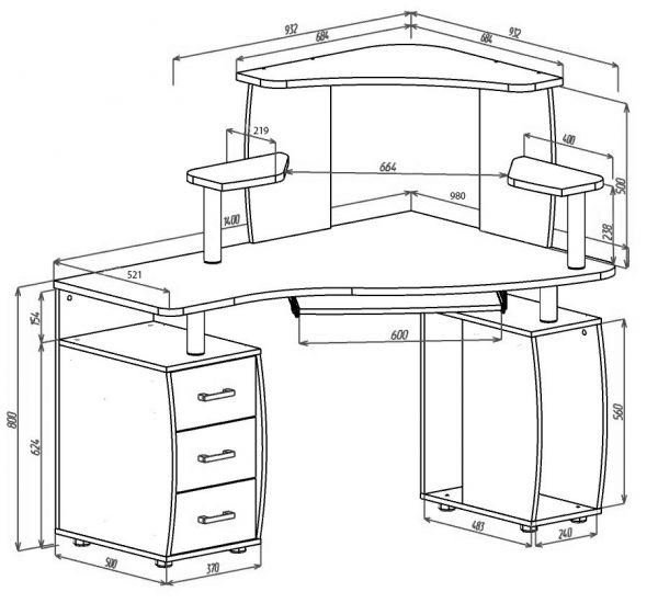 Угловой компьютерный стол КС-14У Ибис с надстройкой КН-16.jpg